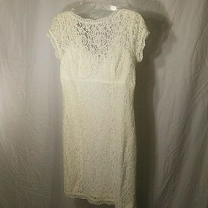 Nwt db studio Ivory lace dress